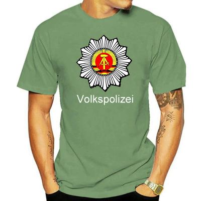 Volkspolizei DDR เสื้อยืด Alle Groen NEU แฟชั่นแขนลำลองขาสั้นคอกลมพิมพ์ลายเสื้อ100% คอกลมใหม่ฤดูร้อนเสื้อยืดตลก