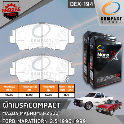 COMPACT ผ้าเบรคหน้า MAZDA  MAGNUM,B-2500 รหัส 194