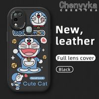 เคส Chenyyyka สำหรับ Infinix Hot 10 Play Hot 11 Play X688C การ์ตูนโชคดีแมวน่ารักบางดีไซน์ใหม่เคสโทรศัพท์มีลายนุ่มหนังกล้องฝาปิดด้านหลังเลนส์เต็มรูปแบบเคสกันกระแทก