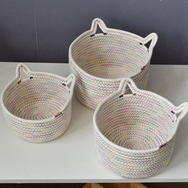 3pcs-cotton-rope-storage-basket-handmade-woven-dirty-clothes-laundry-basket-toys-desktop-sundries-organizer-hamper