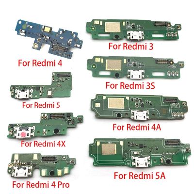 แท่นชาร์จขั้วต่อ Micro USB ใหม่ชาร์จพอร์ตบอร์ดไมโครโฟนอ่อนเหมาะสำหรับ Xiaomi Redmi 3 3S 4X 4A 5 5A 4 Pro