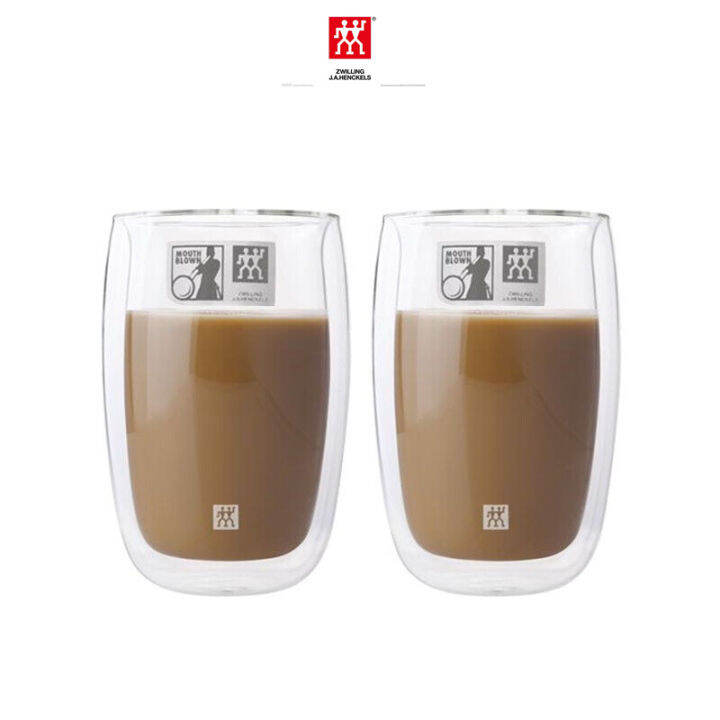 Zwilling J.A. Henckels Sorrento Double Wall Latte แก้วชุดถ้วยกาแฟ ชุด