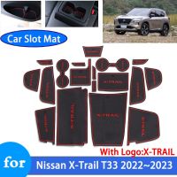 Ruermat ร่องประตูสำหรับ Nissan X-Trail T33 Rogue 2022 2023 VC-เทอร์โบ5ที่นั่งสติกเกอร์รถสล็อตกันลื่นรุ่นที่ตกแต่ง