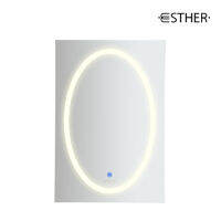 ESTHER กระจก LED ทรงสี่เหลี่ยม (ไฟแบบกลม) รุ่น EM-02-402-50