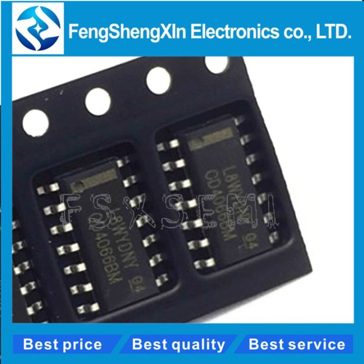 100pcs/lot  NEW CD4066 CD4066BM SOP-14 CMOS QUAD BILATERAL SWITCH  IC