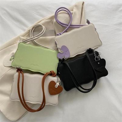 One-Shoulder Bag Western Style High Quality Bag Female 2023 Trendy New Casual Solid Color Simple Biscuit Bag