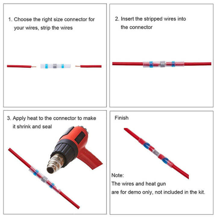 rayua-800pcs-solder-seal-wire-connectors-kit-heat-shrink-butt-electrical-wire-terminal