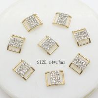 ZMASEY Alloy 14x17mm eight characters Buckles 10pcs/lot Metal Buckles for Wedding Belt Craft Ribbon Accesories Decoration