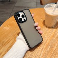 FAXOXA ที่หุ้มป้องกันผิวนิ่มสำหรับ Apple iPhone 14 13 12 Pro Max สำหรับ iPhone 11เคสครอบโทรศัพท์อะคริลิคกันกระแทกสีด้าน