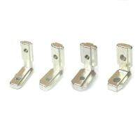 10PCS T Slot L-Shape Aluminum Profile Interior Corner Connector Joint Bracket for 2020 3030 4040 4545 EU Alu-profile with screws