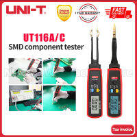 11.11 (คลังสินค้าพร้อม) UNI-T SMD Multimeter UT116A UT116Cตัวต้านทาน-เครื่องทดสอบตัวเก็บประจุ,ไดโอด (RCD) DCVความต่อเนื่องเครื่องทดสอบแบตเตอรี่หมุนได้พร้อมTweezerคลิป