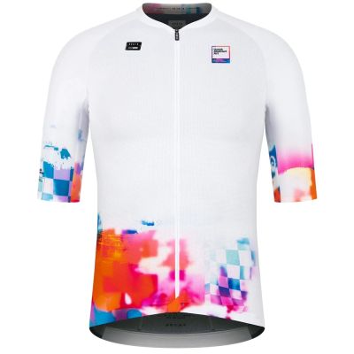 Castelli เสื้อเจอร์ซีย์สำหรับผู้หญิงเสื้อชุดขี่จักรยานแขนสั้นเสื้อผ้าปั่นจักรยานเข้ารูปสำหรับฤดูร้อนเสื้อเจอร์ซีย์นักปั่น