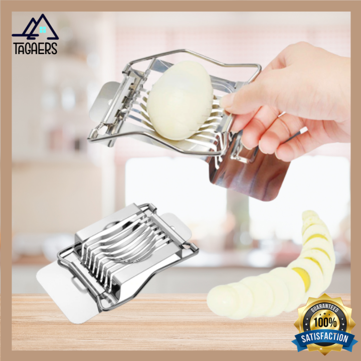 Stainless Steel Egg Slicer for Hard Boiled Eggs Wire Ham Mushroom