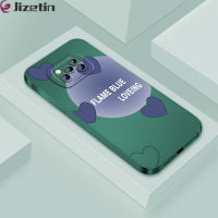 เคสใส่โทรศัพท์ Jizetin สำหรับ Xiaomi X2 Poco X3 GT Poco X3 NFC Poco X3 Pro เคสโทรศัพท์ดีไซน์หัวใจสีฟ้าเคสใส่โทรศัพท์กล้องเต็มรูปแบบเคสซิลิโคนนุ่ม TPU เคสกันกระแทกป้องกัน