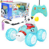 LEAL Panda Mobil Remote Control การแสดงดนตรีความเร็วสูง360องศาหมุนของเล่นไฟฟ้าเด็ก