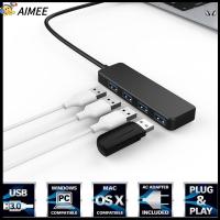 AIMEE แล็ปท็อป เมาส์คีย์บอร์ด ขยายอะแดปเตอร์ ฮาร์ดไดร์ฟ ฮับ USB 3.0 USB Expander มี4พอร์ต การส่งข้อมูล