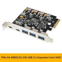 1 Piece ASM3142 3A2C Expansion Card 10G USB3.1 Control Expansion Card PCIE Industrial Server Grade High-Speed Conversion Card