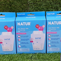 ถุงเก็บน้ำนมNatur 4oz. 150ถุง (กล่องล่ะ50ถุง*3กล่อง)