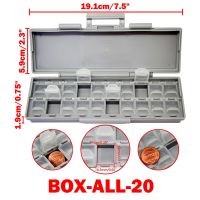 Aidetek smd storage box plastic Case surface mount resistors capacitors well small compartment tiny Organizer toolbox BOX STORAG