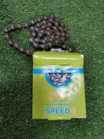 โซ่เกียร์​ จักรยาน​ 6​ speed.​ยี่ห้อ​ slc.​แข็งแรงทนทาน