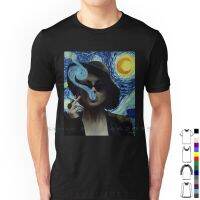 Marla Singer At Starry Night T Shirt 100% Cotton Marla Singer Fight Club Van Gogh Short Long Sleeve Tee Top S-4XL-5XL-6XL