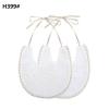 Jh 1pc cotton embroidery sided baby bibs saliva newborn boys feeding burp - ảnh sản phẩm 11