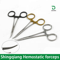 Shiqiang Striated Hemostatic Forceps Double Eyelid Instrument Microหลอดเลือดคีมละเอียด141618ซม.