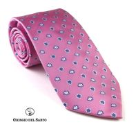 Giorgio Del Sarto Necktie Pink Fabric Texture เนคไทสีชมพูมีเท็กเจอร์