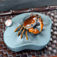 Purple Sand Color Changing Tea Crab Kung Fu Tea Ceremony Decoration Lotus Hairy Crab Yixing Tea Ceremony Tea Animal