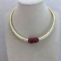 Yuminglai Dubai Fine Jewlery Exquisite Jewelry Sets Chocker for Women FHK11602