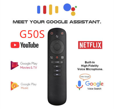 G50S GoogleเสียงAirเมาส์ไร้สายสมาร์ทAndroid Tv Universal 2.4G USB Wireless IRการเรียนรู้การควบคุมระยะไกลสำหรับYoutube