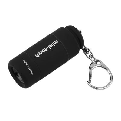 Keychain LED Rechargeable USB Mini Flashlight Portable Keyring DIY Tool for Home