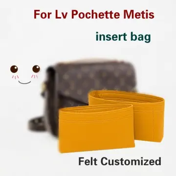 Louis Vuitton Pochette Metis bag organizer  Bag organization, Felt bag,  Pochette metis