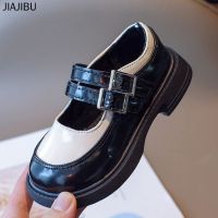 Cute Girls Princess Shoes Non-slip Platform Kids Shoes 3-12 Years Old Black and White Color Matching Lolita Shoes for Kids Girls Anti-collision Feet Baby Shoes Primary School Uniform Shoes Performance Shoes Children Doll Shoes Casual Girls Flat ShoesTH