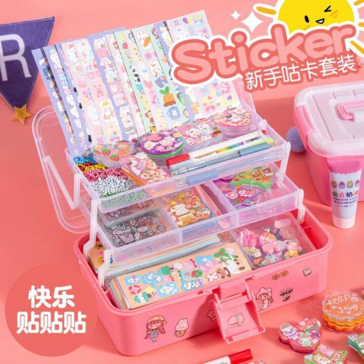 XINSU38 咕卡套装 keychain Gooka Set key holder Girl Toy Cute Diy Keychain Diy Material Storage Box