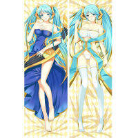 2WAY Wt อะนิเมะ3D เกมสองด้าน LOL League Of Legends Sona โยน Otaku ของขวัญผ้าปูที่นอนกอดหมอน