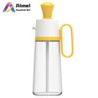 AIMEI แก้วใสตู้น้ำมันขวดที่มีซิลิโคนแปรงซอสน้ำส้มสายชูปรุงรสขวดสำหรับการปรุงอาหารเบเกอรี่บาร์บีคิว