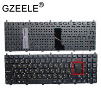 GZEELE แป้นพิมพ์ RU รัสเซียสำหรับ HASEE DNS Clevo I5 K610C I7 D1 D2 K650D K590C แล็ปท็อปซีรีส์ K570N สีดำ