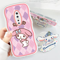 Cetus เคสโทรศัพท์ Vivo V17 Pro,Y02T Y02A หยักนิ่มแฟชั่นเมโลดี้ Kuromi Hello Kitty Cinnamoroll การ์ตูนเคสโทรศัพท์มือถือป้องกันกล้องคลุมทั้งหมด