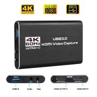 4K HDMI-เข้ากันได้กับ USB 3.0การ์ดบันทึกวิดีโอ Dongle 1080P 60Fps HD เครื่องบันทึกวีดีโอ Graer สำหรับ OBS Captu การ์ดเกม Live