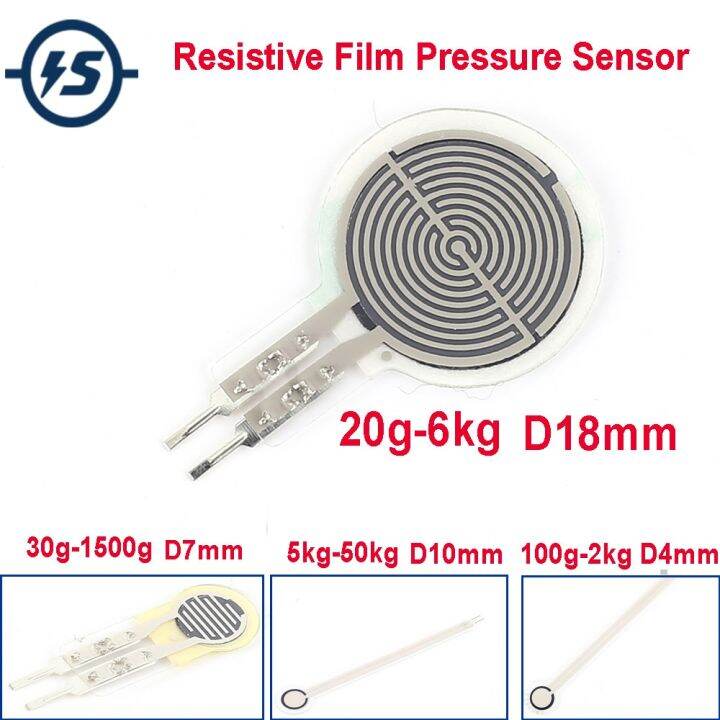Resistive Film Pressure Sensor 4mm 7mm 10mm 18mm Flexible Force