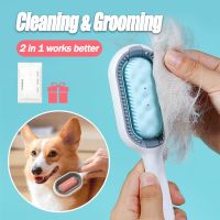 【jw】┋ Dog Hair Removal Comb with Wipes Upgraded Katten Accessories Gatos Productos Para Mascotas Grooming Supplies