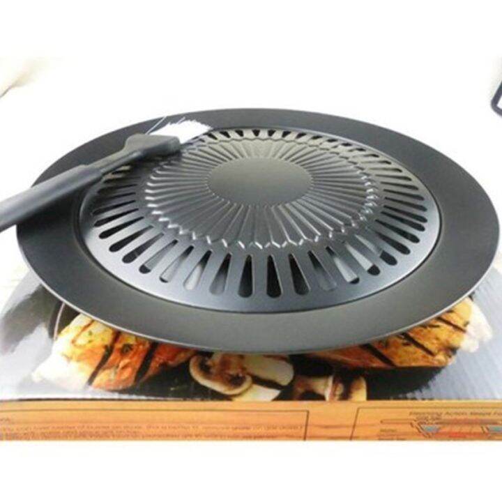 NonStick Barbecue Grill Tray Pan Stove Top Home BBQ Cooking Plate