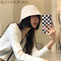 Ruo Bei Xuan หมวกอาบน้ำเด็กทรงถังป้องกันแสงแดดสำหรับหมวกชาวประมงฤดูท่องเที่ยวแฟชั่นของผู้หญิงวัน