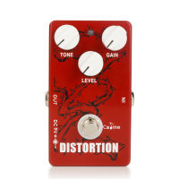 Caline CP-78 Red n Distortion Guitar Effect Pedal อะไหล่และอุปกรณ์เสริมสำหรับกีตาร์ไฟฟ้าพร้อมการออกแบบบายพาสที่แท้จริง