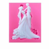 Bride And Groom Shape Silicone Mold Sugar Fondant Mold Cake Decoration DIY Baking Tools  SN4341 Bread Cake  Cookie Accessories