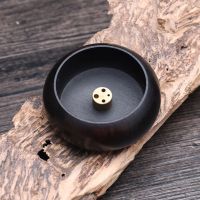 Buddha Furnace Yin Yang Wood Pentagram Home Durable Aromatic Incense Cone Plate Ash Catcher Burner Stick Holder Practical Round
