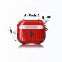 เหมาะสำหรับเคสป้องกัน AirPods3 Apple เคสหูฟังบลูทูธไร้สายรุ่น4th TPU 2-In-1นุ่มและแข็ง Sulphur61tht2กันตก