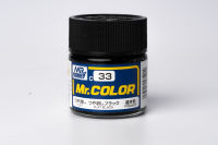 สีสูตรทินเนอร์ Mr.color 33 Flat Black