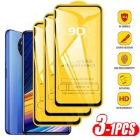 (SHANG LONG)กระจกเทมเปอร์9D สำหรับ Mi Poco X3 Pro M3 F3 M4 GT อุปกรณ์ป้องกันหน้าจอ Xiaomi Redmi Note 11 10 9 8 7 9T 9S 10S 9C 9A